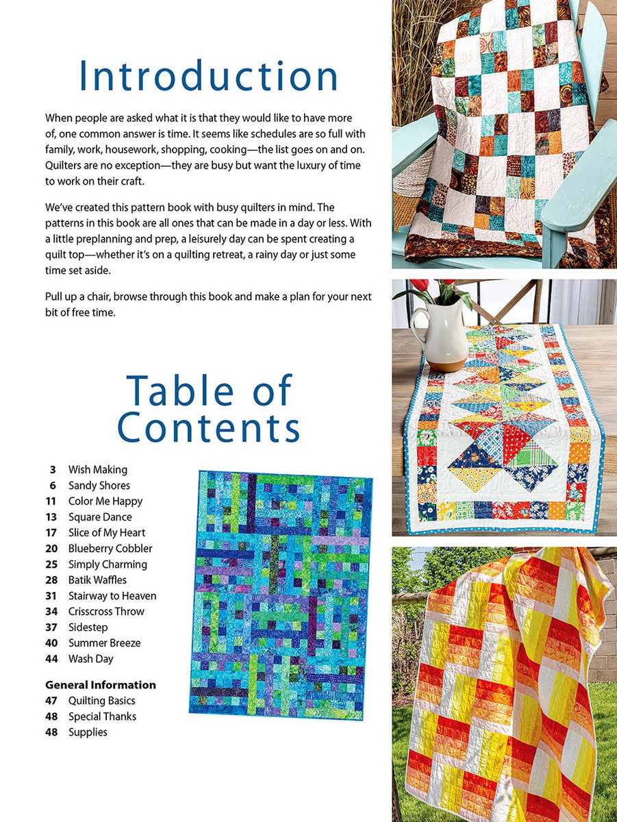 Creative Two-Block Quilts Book by Annie- Quilt in a Day Patterns
