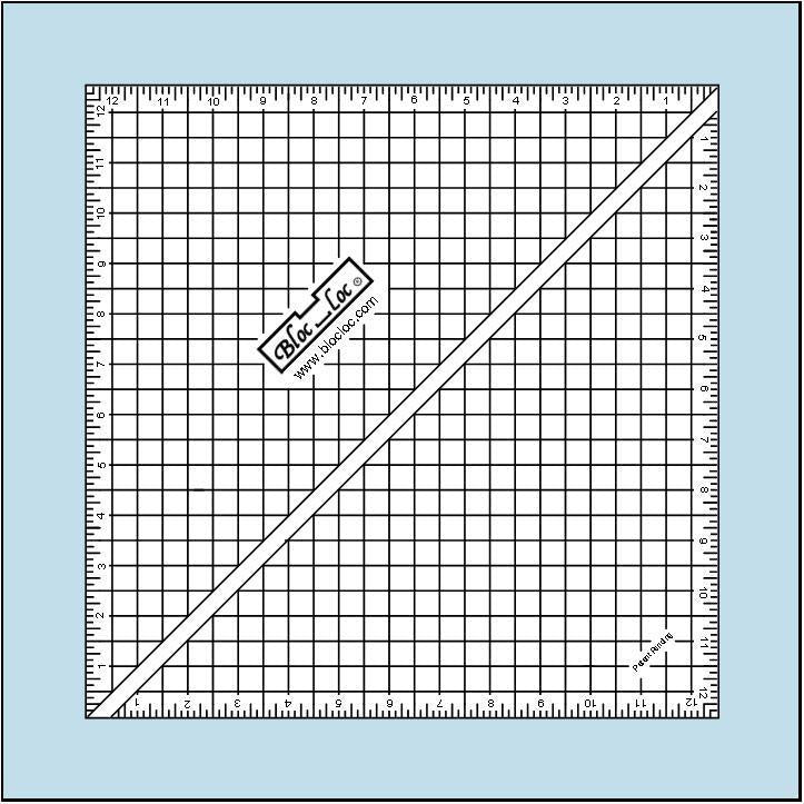 Bloc Loc - Half Square Triangle Ruler 12.5in – Merrily We Quilt Along
