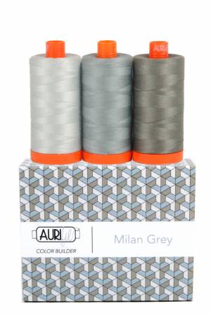 Aurifil 50wt - 3pc Set Milan Grey