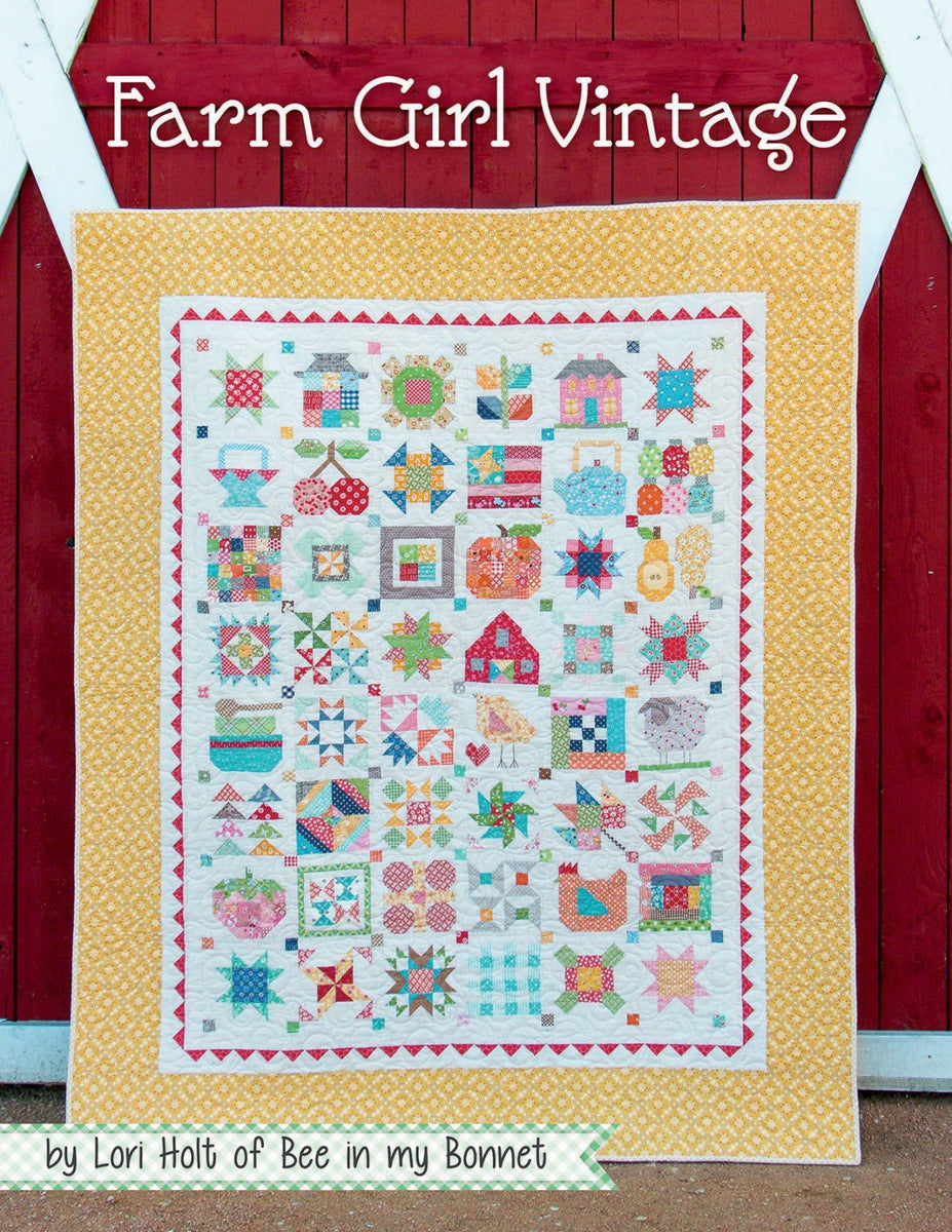 Scrappiness is Happiness Quilt Book by Lori Holt of Bee in My Bonnet Co.  for Its Sew Emma and the Fat Quarter Shop. Scrappy Quilt Patterns 