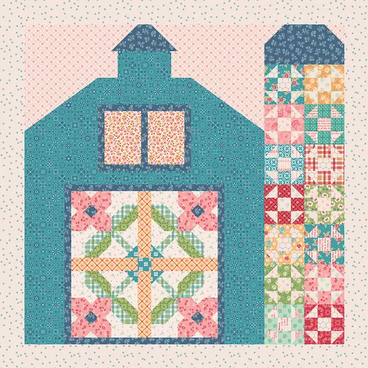 Membership Fee - KIT - Spring Barn 28"x28" block (binding not included)