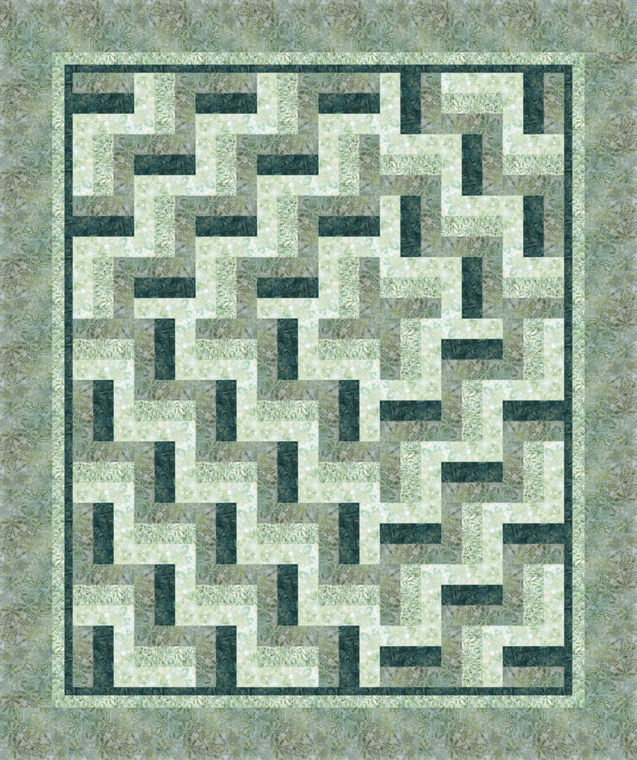 Pattern - Quilt Chef - Triple Rail with a Twist