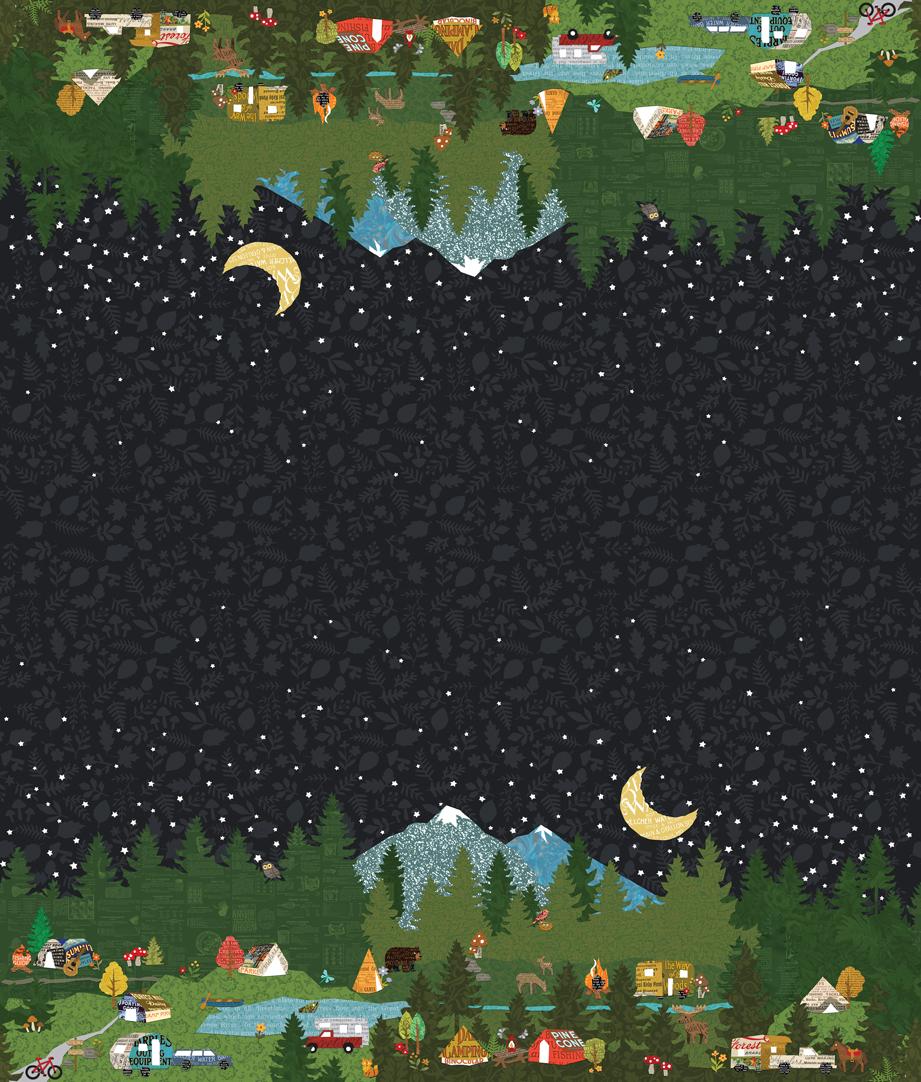 Paper Trails Panel Multi 39600 11 Moda #1