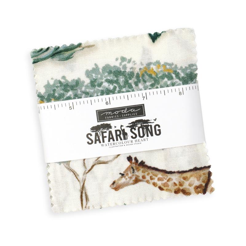 Safari Song Mini Charm 40070MC Moda Precuts#1