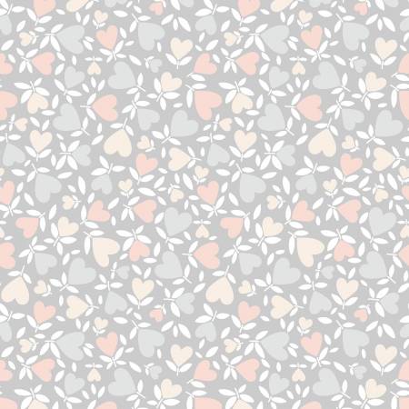 Maywood - Honey Bunny - Light Grey Hearts