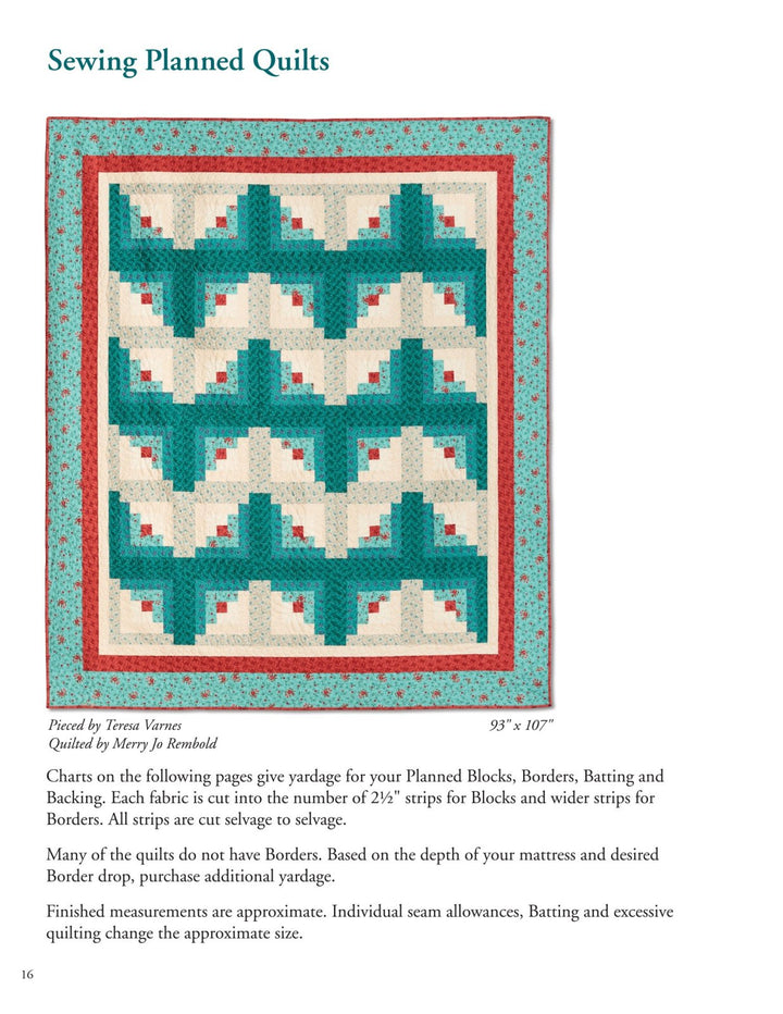 Book - Eleanor Burns - Make A Quilt In a Day Log Cabin 6th Edition