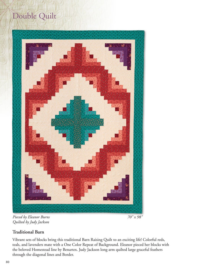 Book - Eleanor Burns - Make A Quilt In a Day Log Cabin 6th Edition