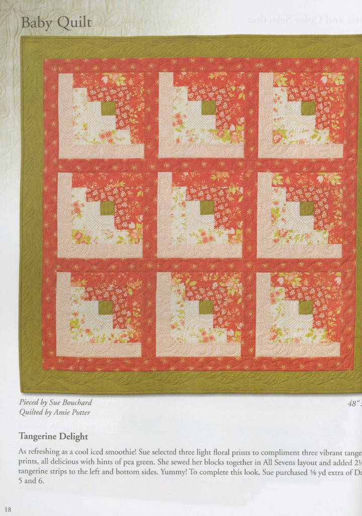 Book - Eleanor Burns - Make A Quilt In a Day Log Cabin 6th Edition