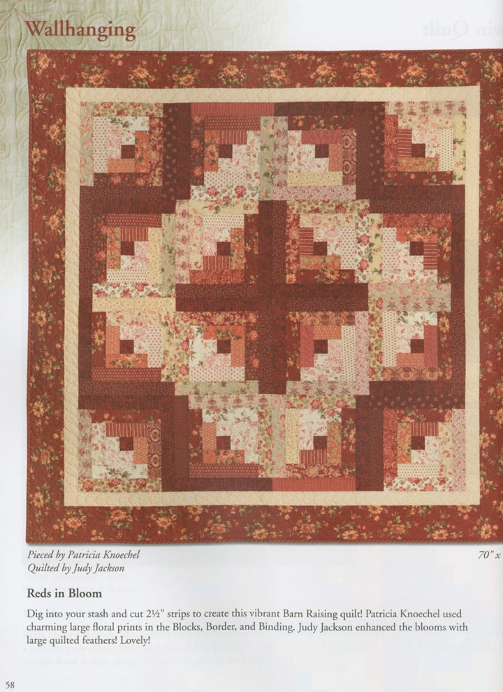 Book - Eleanor Burns - Make A Quilt In a Day Log Cabin 6th Edition