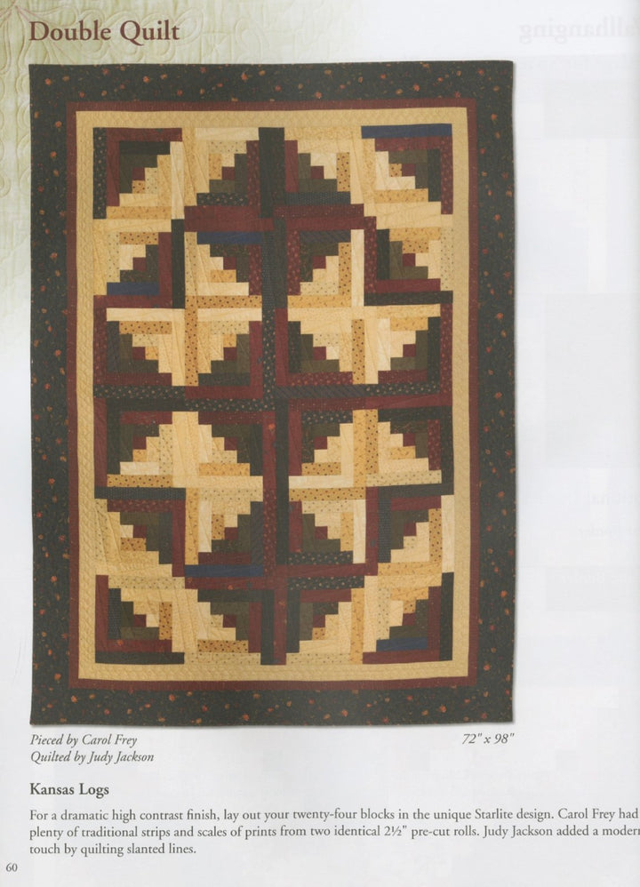 Book - Eleanor Burns - Make A Quilt In a Day Log Cabin 6th Edition
