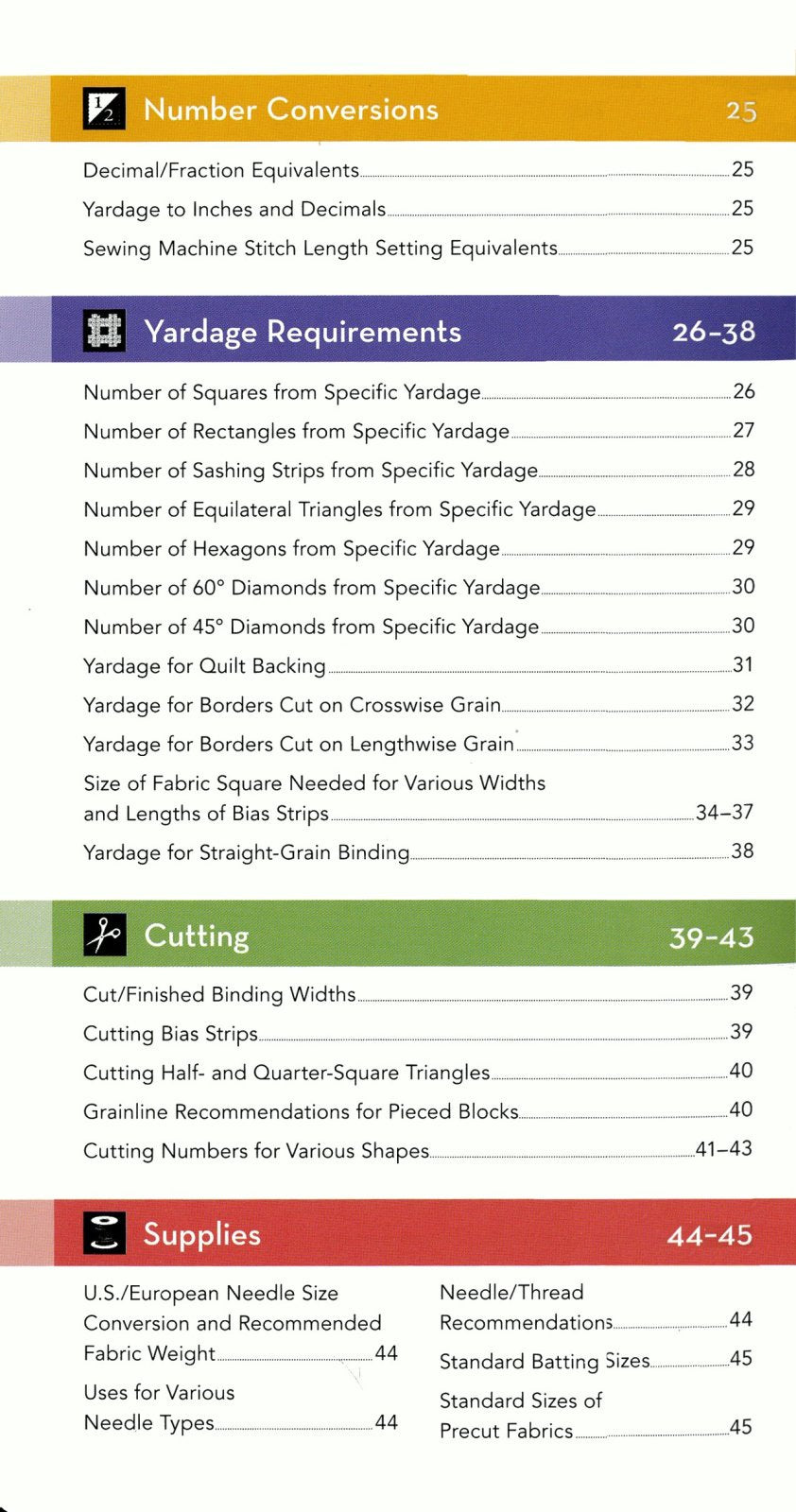 Book - All-In-One Quilter's Reference Tool Updated