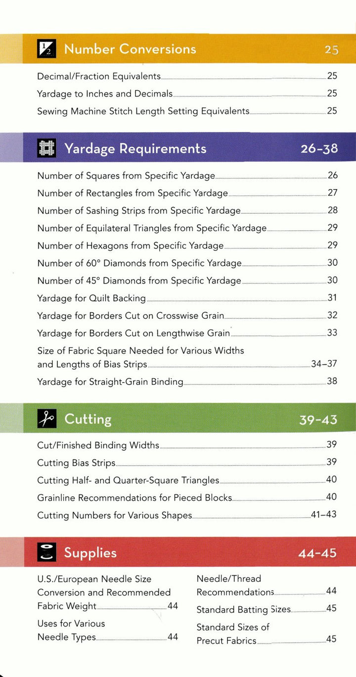 Book - All-In-One Quilter's Reference Tool Updated