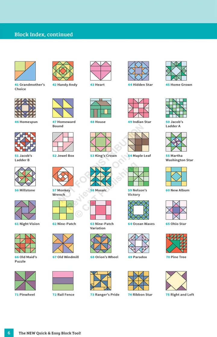 Book - Quick & Easy Block Tool! - Softcover