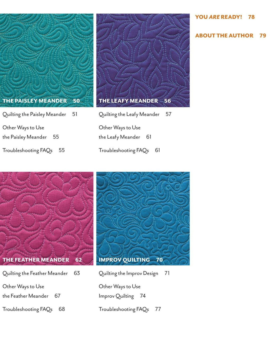 Book - Angela Waters - Free-Motion Meandering - Softcover