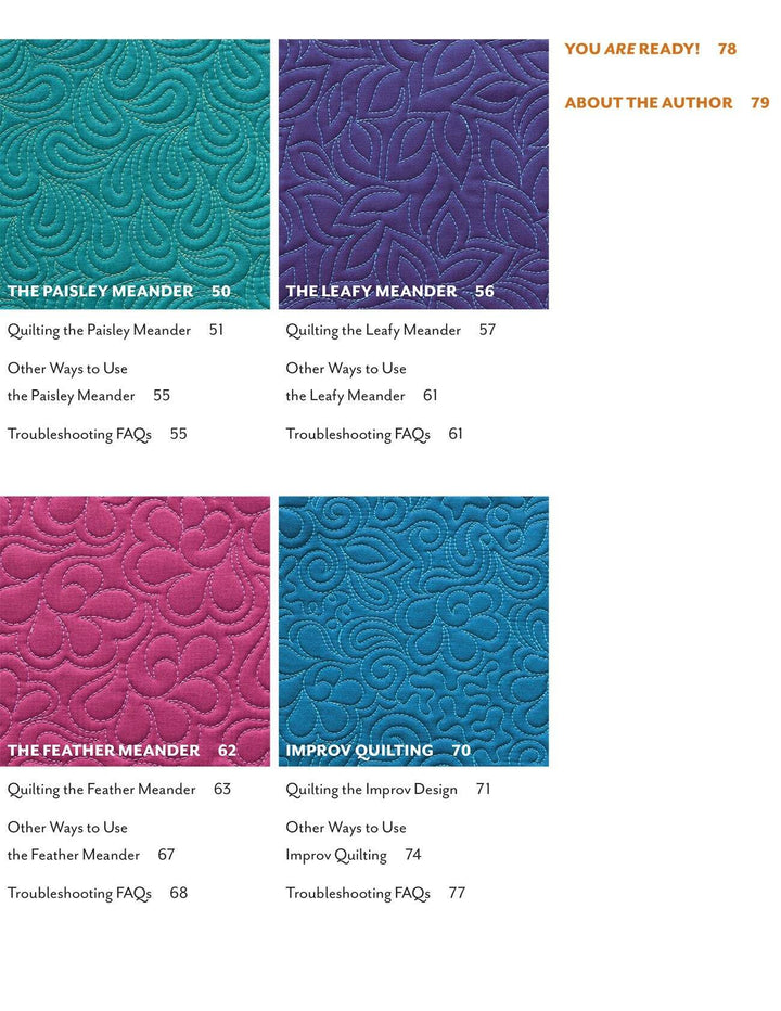 Book - Angela Waters - Free-Motion Meandering - Softcover