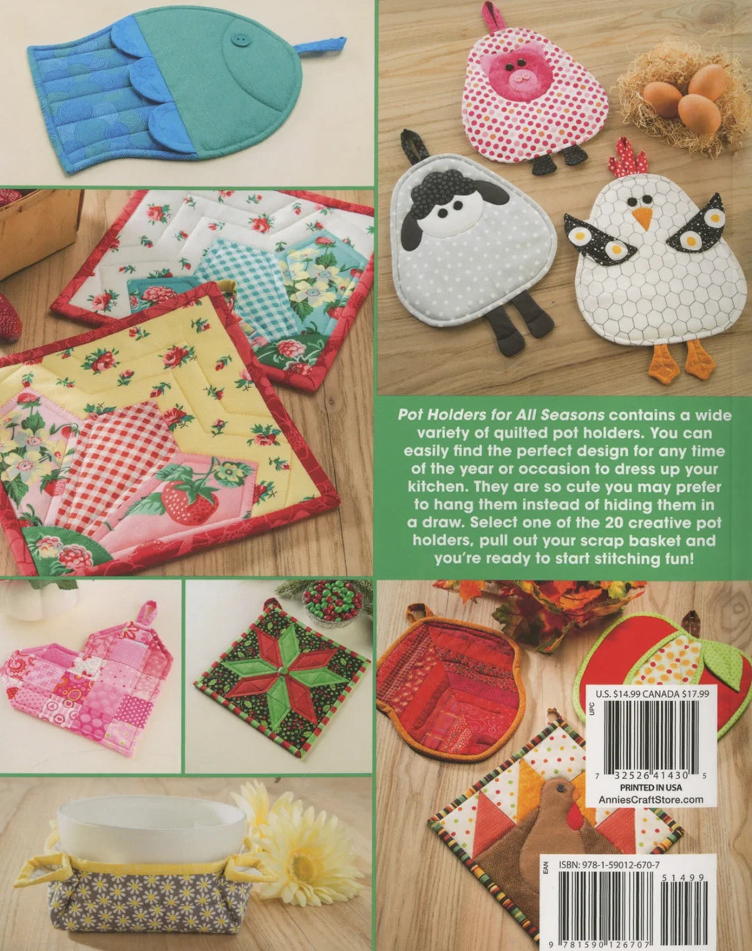 Book - Annie's Quilting - Pot Holders for All Seasons