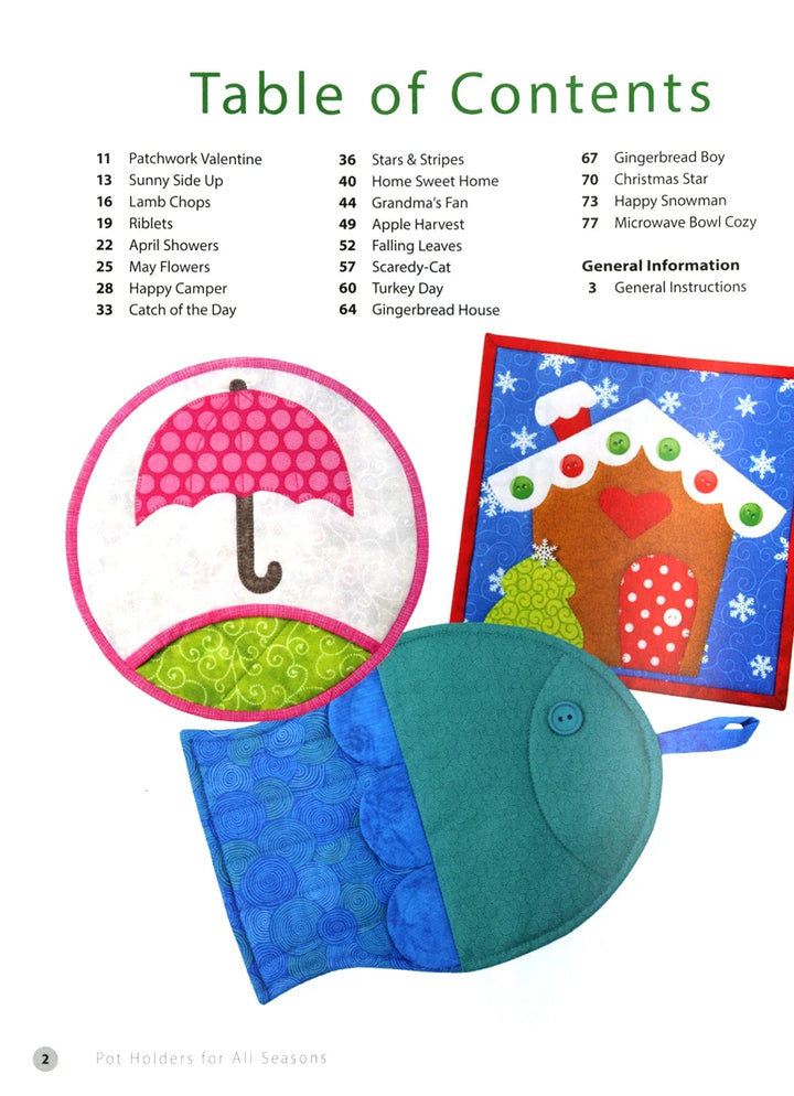 Book - Annie's Quilting - Pot Holders for All Seasons