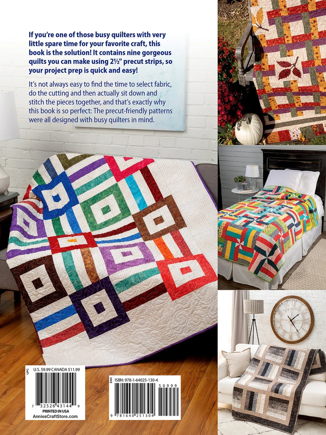 Book - Annie's - Time-Saving Quilts with 2.5" Strips