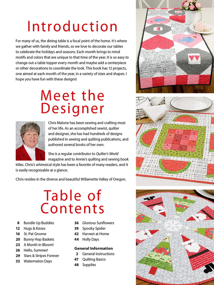 Book - Annie's Qulting - Table Toppers for All Seasons