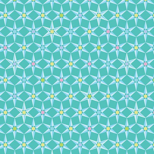 Benartex - Amanda Murphy - Cityscape Night - Star Aqua