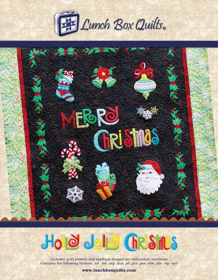 DESIGNS: Lunch Box Quilts - Holly Jolly Christmas