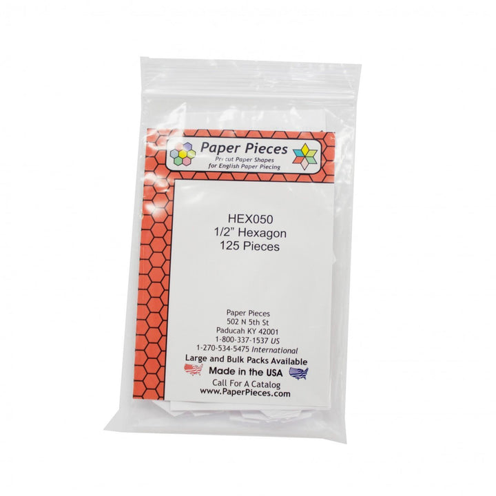 Paper Piece - Hexagon Pack 1/2in 125pc