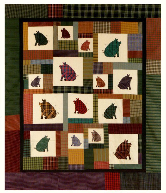 Pattern - With Needle and Thread - Plaid Pigs