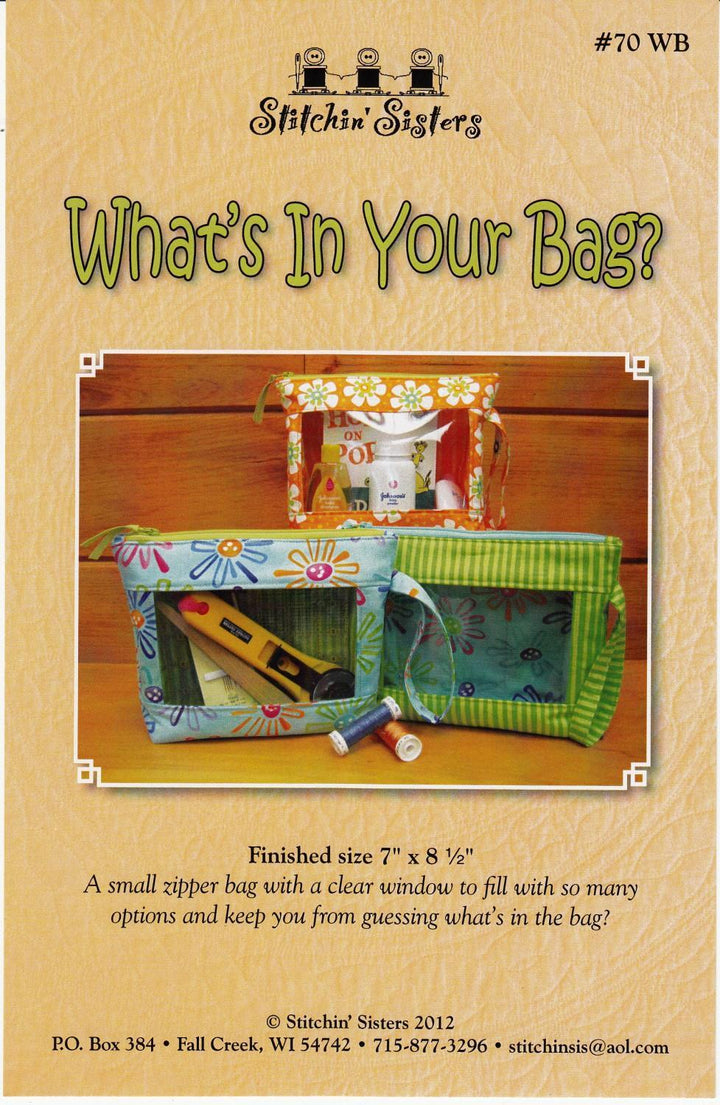 Pattern - Stitchin Sisters - What's In Your Bag