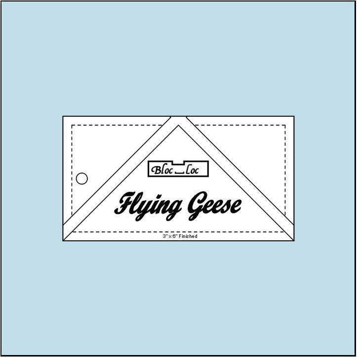 Ruler - Bloc Loc - Flying Geese 3"x6"