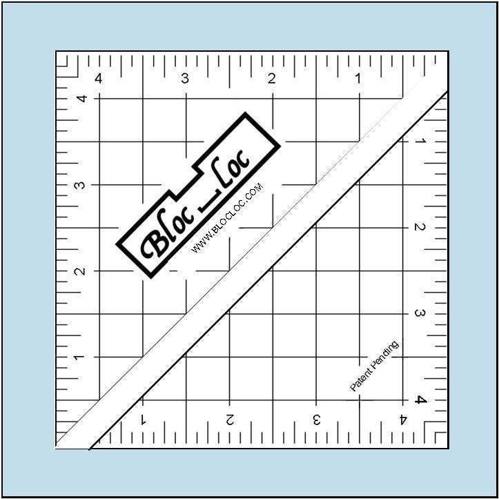 Ruler - Bloc Loc - Half Square Triangle - 4.5"