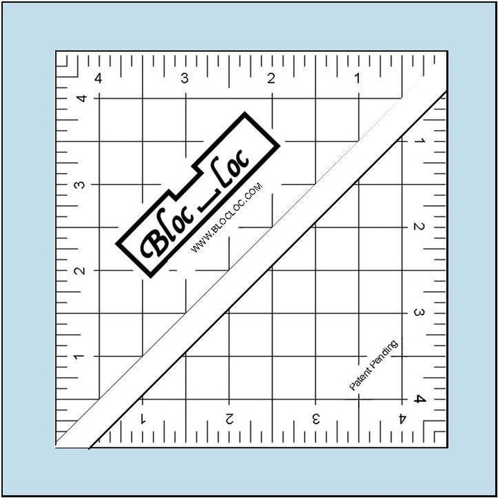 Ruler - Bloc Loc - Half Square Triangle - 4.5"