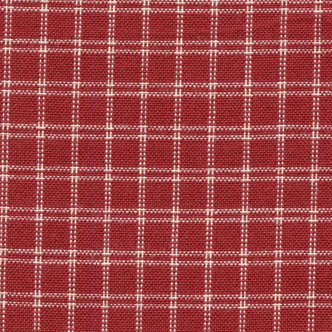 Tea Towel - Window Pane - Red and Cream