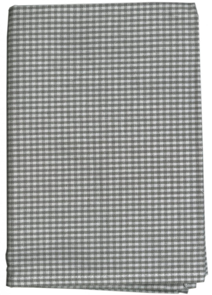 Tea Towel - Mini Check - Grey with White