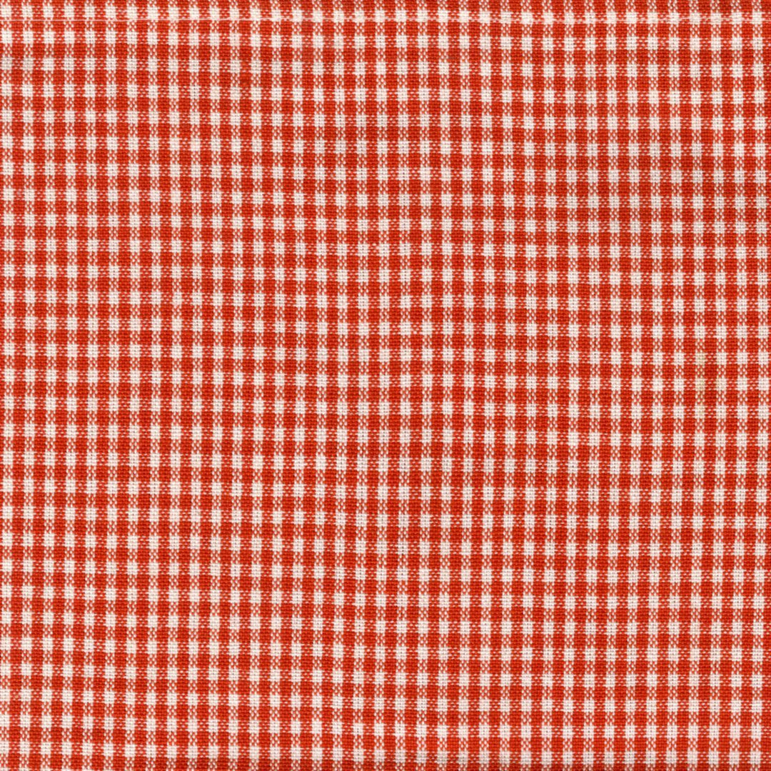 Tea Towel - Mini Check Orange/White