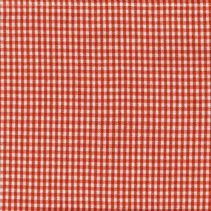 Tea Towel - Mini Check Orange/White