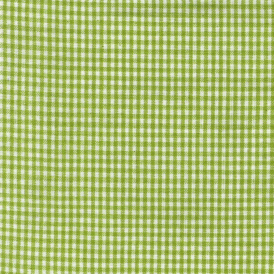 Tea Towel - Mini Check Green Lime