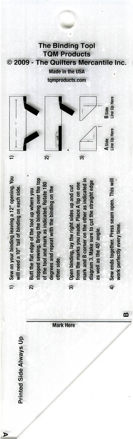 Ruler - TQM Products - The Binding Tool Template Ruler