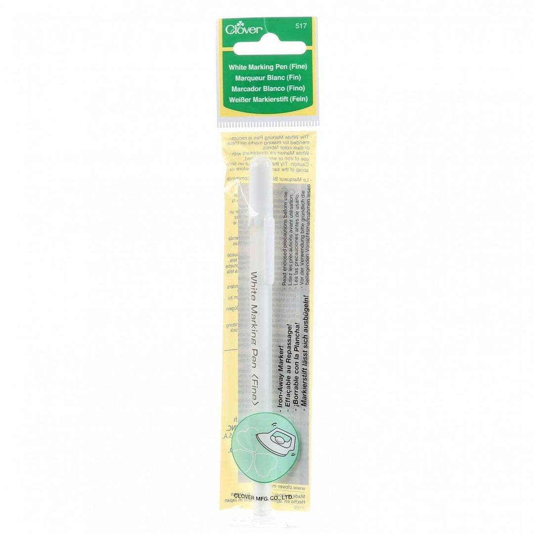 Pen - Clover - Water Soluble or Iron Off Marking Pen - White