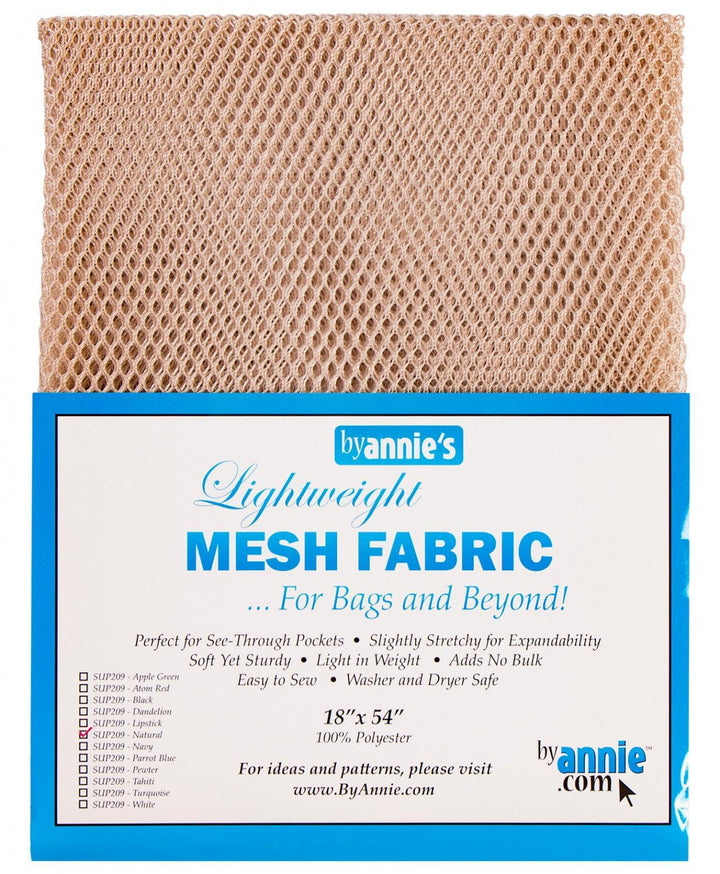 Mesh - Lite Weight Fabric - Natural 18"x54"