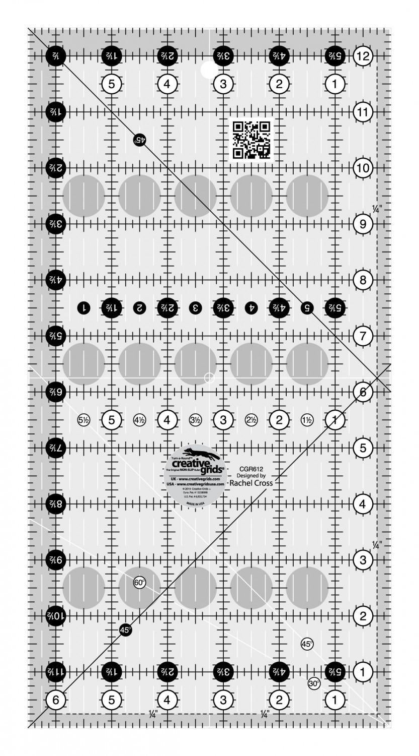Ruler - Creative Grid 6.5"x12.5