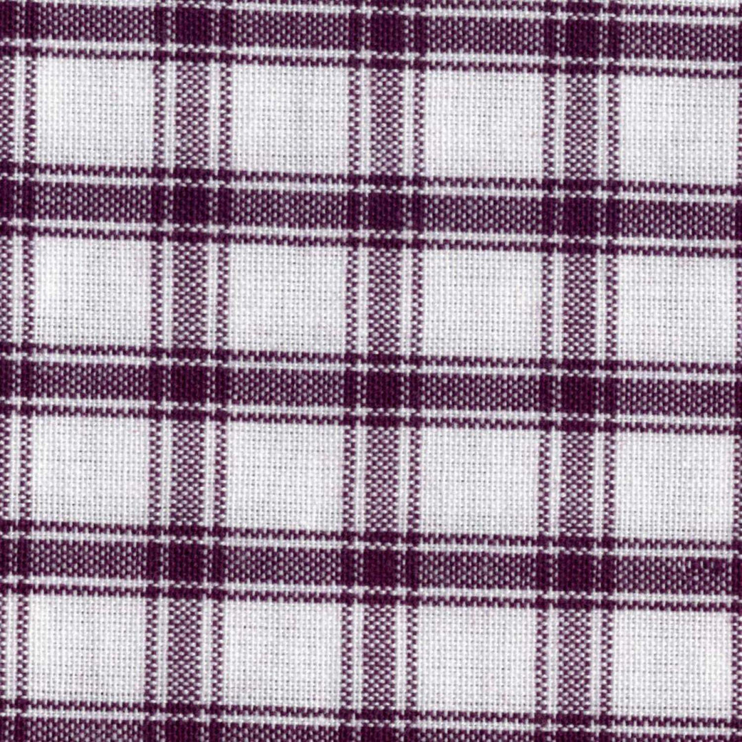 Tea Towel - Creekside - Purple Check w/Cream Background
