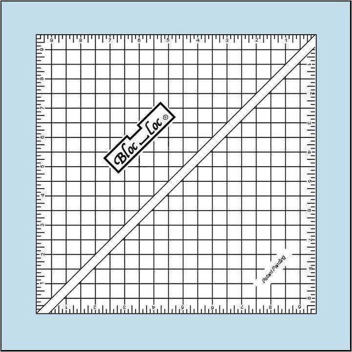 Ruler - Bloc Loc - Half Square Triangle - 9.5"