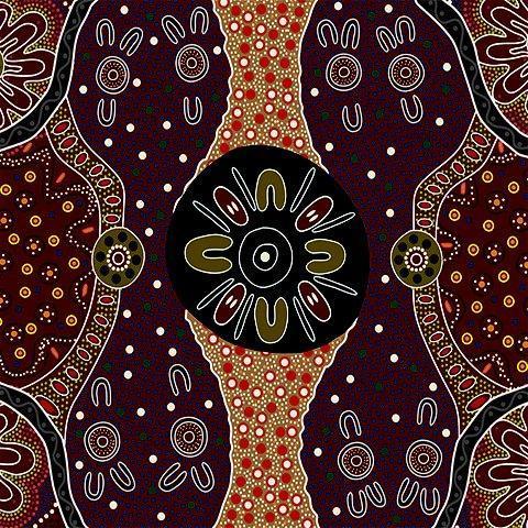 M&S Textiles - Aboriginal - Womens Business Charcoal By  E. Young