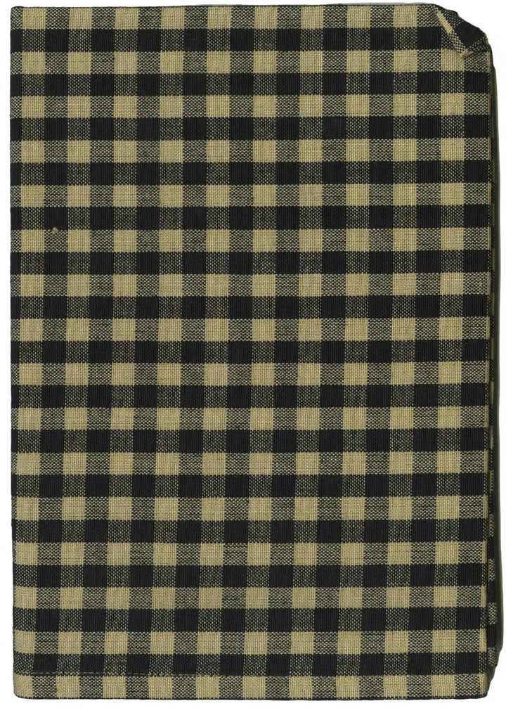 Tea Towel - Small Check - Black/TeaDye