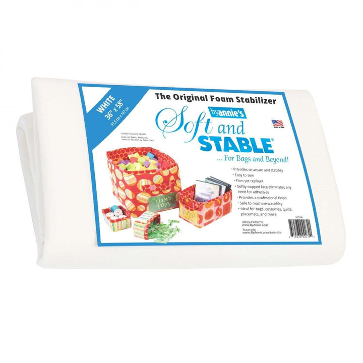 Soft and Stable - White 100% Polyester Stabilizer - 36in x 58in