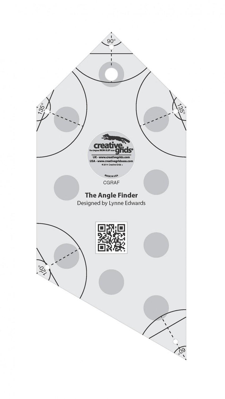 Ruler - Creative Grid - Angle Finer Quilt Ruler and Binding Tool