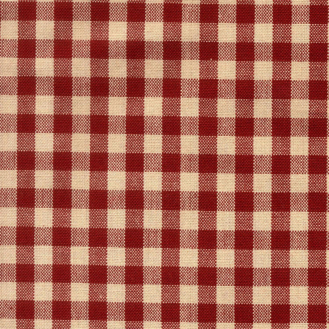 Tea Towel - Small Check Red/Teadye  803-32