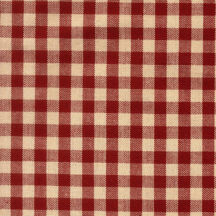 Tea Towel - Small Check Red/Teadye  803-32