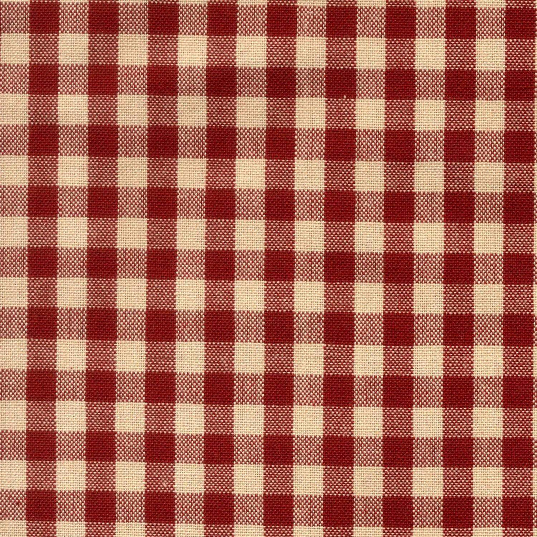 Tea Towel - Small Check Red/Teadye  803-32