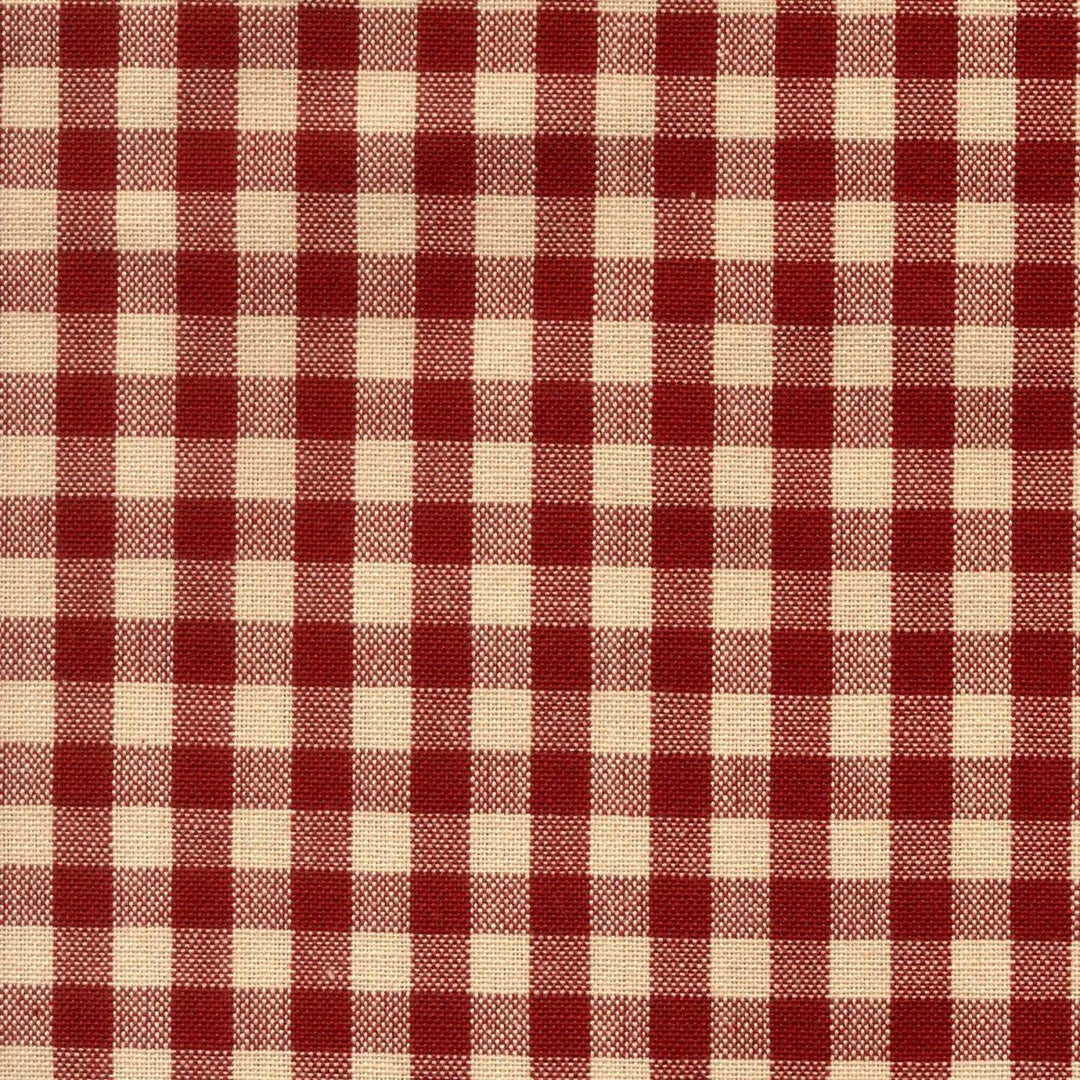 Tea Towel - Small Check - Red/Teadye 803-RED